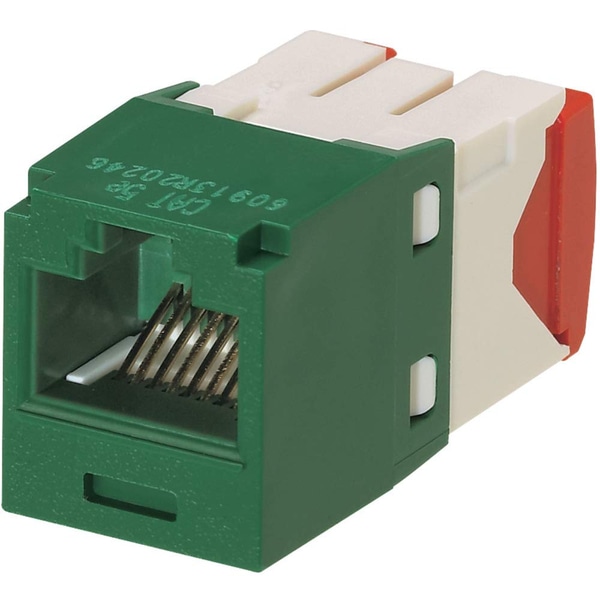 カテゴリ5E モジュラージャック シャッターなし 緑