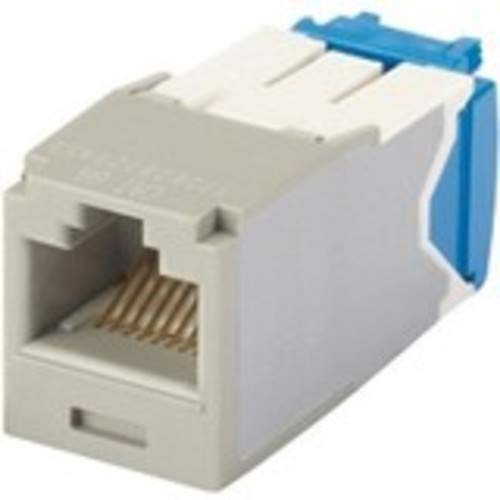 カテゴリ6A モジュラージャック シャッターなし ライトグレー