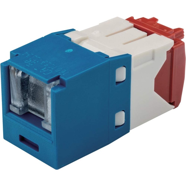 カテゴリ5E モジュラージャック スプリングシャッター付き 青