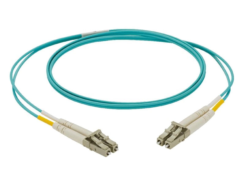 光ファイバーパッチコード NetKey 両端LCデュプレックス 極性AtoB OM4 LSZH 2m