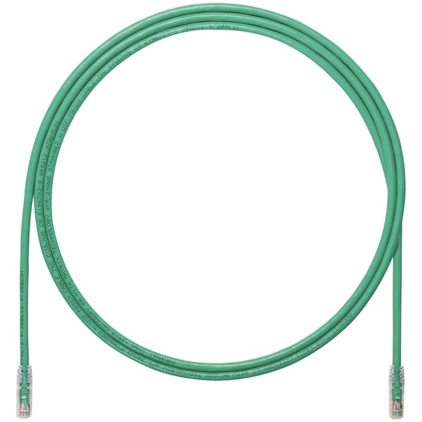 カテゴリ6A UTPパッチコード（LANケーブル）・緑・2.5m