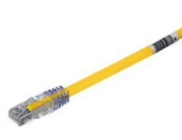 カテゴリ6A UTPパッチコード（LANケーブル）・黄・2.5m