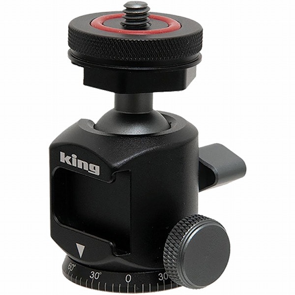 King K-ASBH アルミ製アクセサリーシューボールヘッド 自由雲台360度 1/4インチネジ