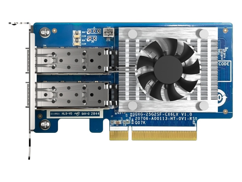 2ポート 25GbE SFP28 LANカード (QXG-25G2SF-CX6、単体)