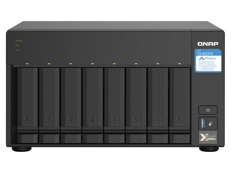 TS-832PX ニアライン 64TB (8TB x 8)