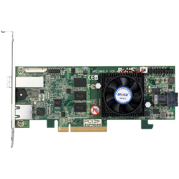 SAS/SATA RAIDカード 8ポート PCIe3.0、On-Board Cache 2GB 1x SFF-8643、1x SFF-8644
