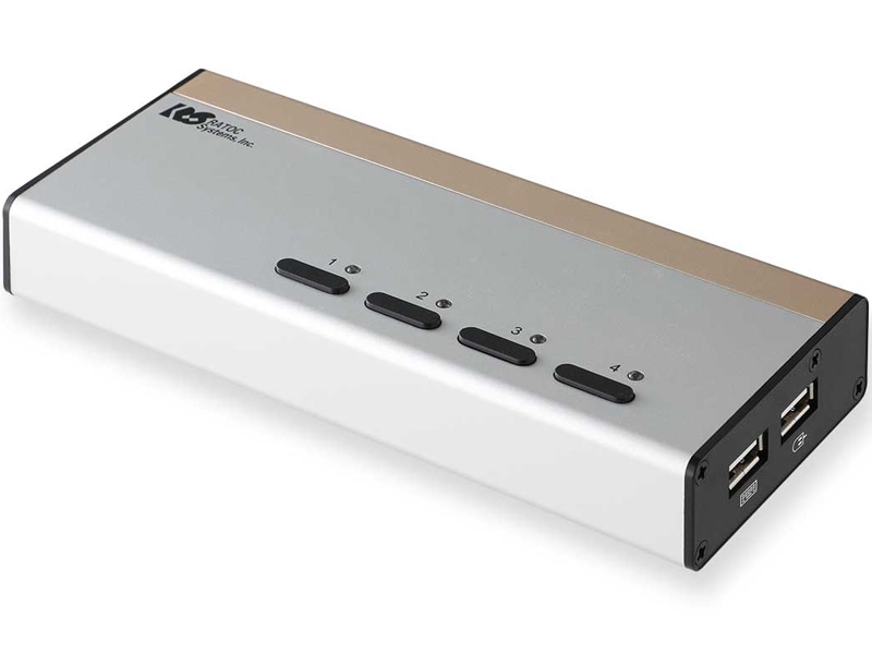 DVIパソコン切替器（4台用）