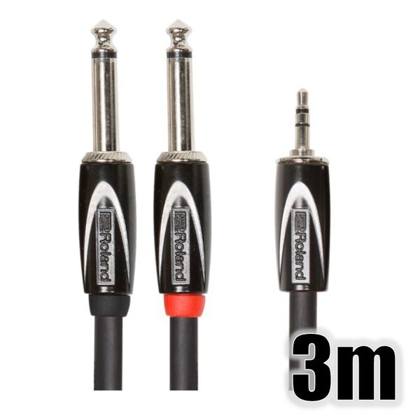 オーディオケーブル/3m/3.5mmステレオ・ミニ-TSフォン×2