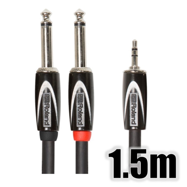 オーディオケーブル/1.5m/3.5mmステレオ・ミニ-TSフォン×2