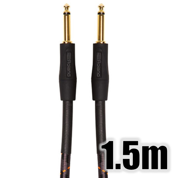 楽器用ケーブル/24K金メッキ/1.5m/TSフォン-TSフォン/両ストレート型