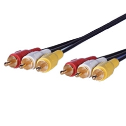 映像AUDIOピンケーブル 3m RCAピン×3-RCAピン×3