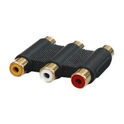 RCA変換アダプタ RCAジャック×3-RCAジャック×3