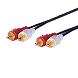 RCAロングケーブル 10m RCA2ピンオス-RCA2ピンオス