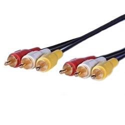 RCAロングケーブル 10m RCA3ピンオス-RCA3ピンオス