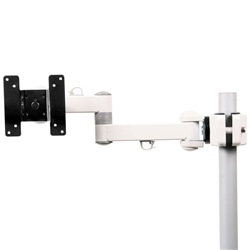 4軸式クリップモニタアームSLIM（ホワイト）