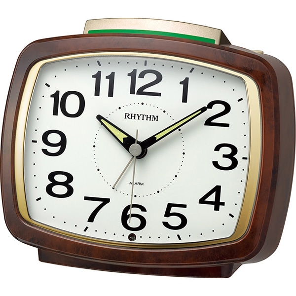 目覚まし時計 ベル音アラーム 連続秒針 暗所自動ライト付き ピュアライトR649