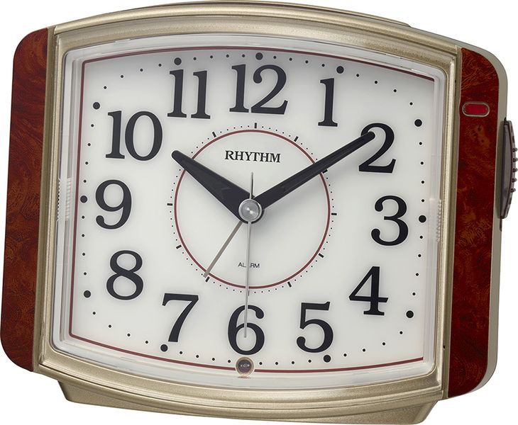 目覚まし時計 暗所自動点灯ライト 電子音アラーム 連続秒針 ピュアライトR644