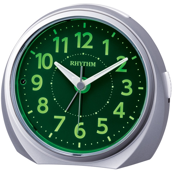 目覚まし時計 電子音アラーム 連続秒針 集光文字板 暗所自動点灯ライト ルークR666