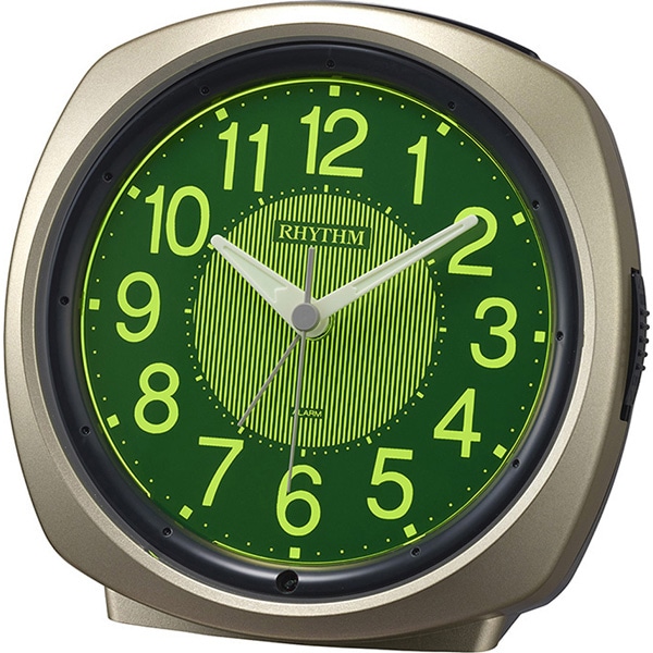 目覚まし時計 暗所自動点灯ライト 電子音アラーム 連続秒針 ピュアライトR673