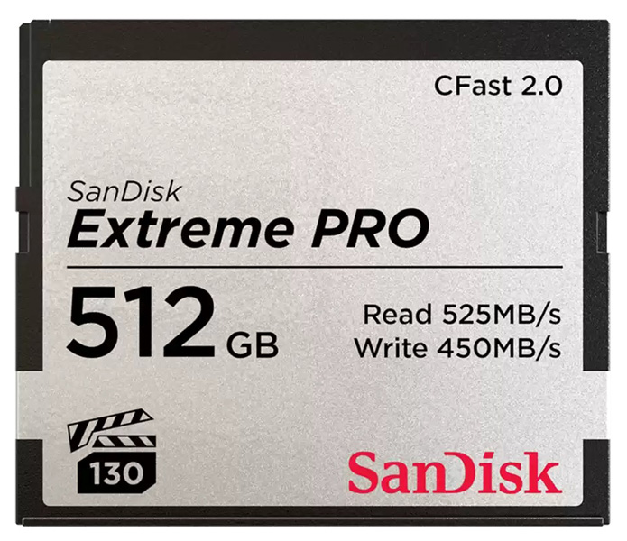 SanDisk エクストリーム プロ CFast 2.0 カード 512GB