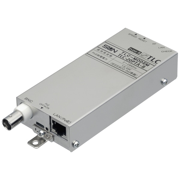 PoE対応TLCモデム（同軸LANメディアコンバーター） マルチキャスト通信対応 ターミナル機