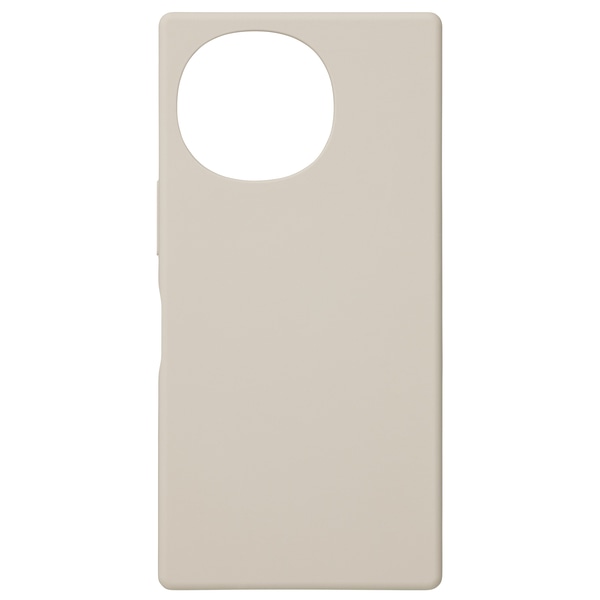 AQUOS R10用 SHARP純正シリコンケース カシミヤホワイト