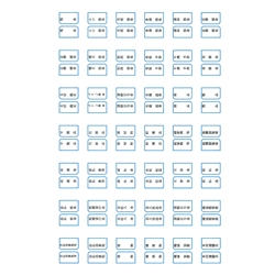 元帳用インデックスラベル(青)