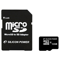 microSDHCカード 16GB (Class10) 　5年保証 (SDHCアダプター付)