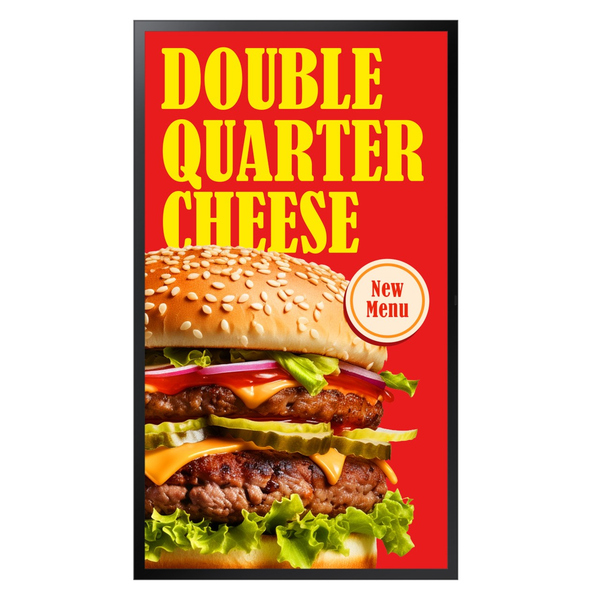 55型屋外高輝度液晶ディスプレイ/1920×1080/HDMI、USB/ブラック/スピーカーなし/3年保証/縦横設置可/IP56/メディアプレイヤー内蔵/24時間稼働/3500cd/㎡