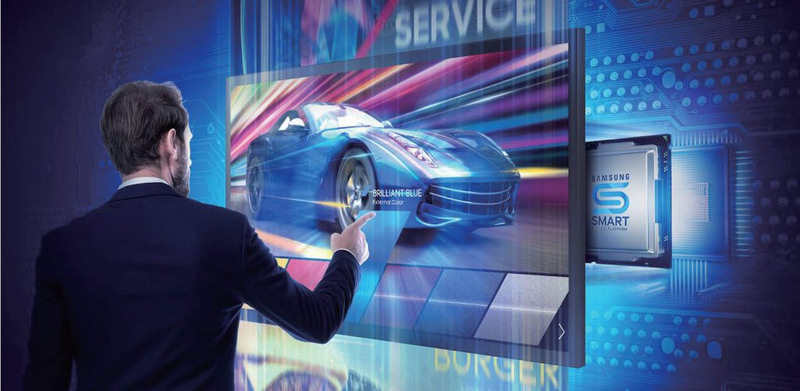 43型4K液晶タッチディスプレイ/3840×2160/HDMI、USB、DP/ブラック/スピーカーあり/3年保証/縦横設置可/IP5X/Wi-Fi/24時間稼働