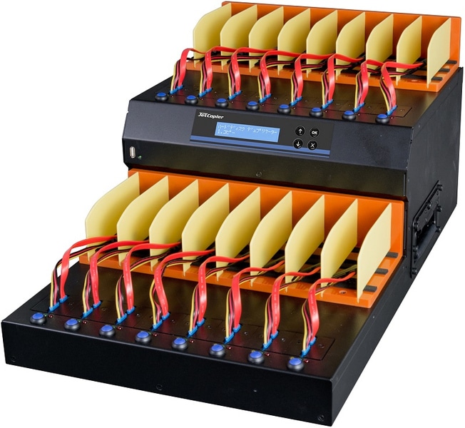 16台同時消去 HDD/SSDデータ消去＆コピー装置 JetCopier HDC-MT1500UG-SAS