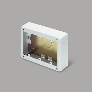 3個スイッチボックス 浅型 ホワイト