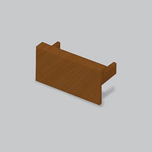 エンド 60mm 木目