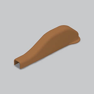 貫通カバー R15 0号 ブラウン