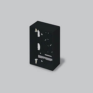 ニュー・エフモール用露出ボックス 1個用 浅型 ブラック
