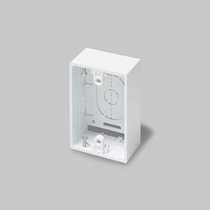 ニュー・エフモール用露出ボックス 1個用 深型 ホワイト