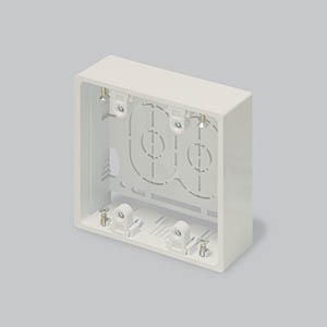 ニュー・エフモール用露出ボックス 2個用 深型 ミルキー