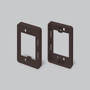 コンセント用引出フレーム 1個用 チョコ