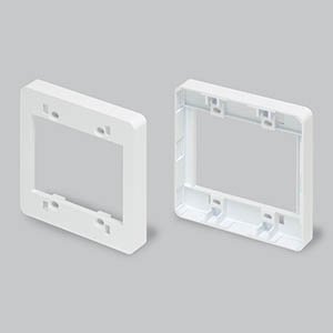 コンセント用引出フレーム 2個用 ホワイト
