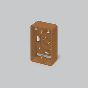 ニュー・エフモール用露出ボックス 1個用 超浅型 ブラウン