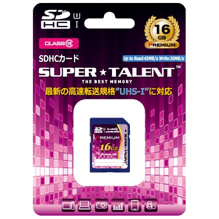 UHS-I SDHCメモリーカード 16GB Class10
