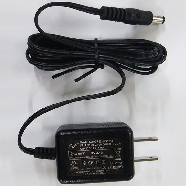 ACアダプタ 12V/1A