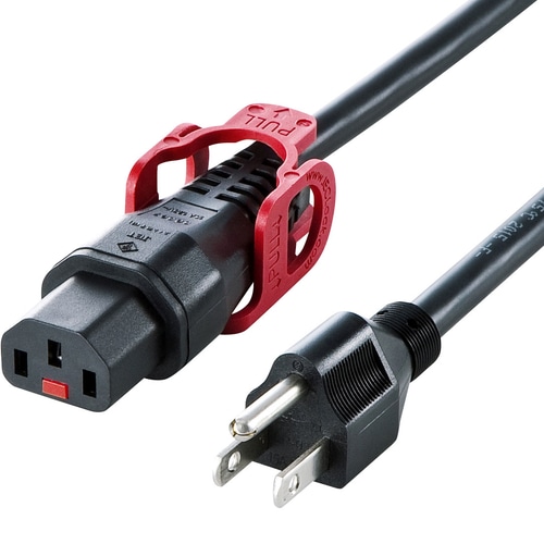 抜け防止ロック式電源コード ロックプラス（1m）