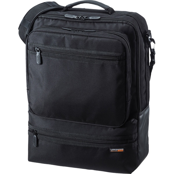 3WAYビジネスバッグ（15.6インチワイド・ブラック・縦型・通勤用）