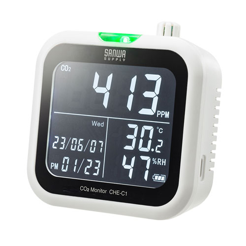 CO2二酸化炭素測定器（温度・湿度計付き）