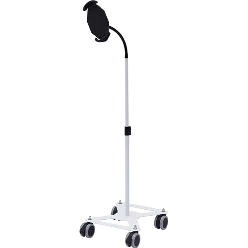 iPad・タブレット用キャスター付きスタンド（ホワイト）