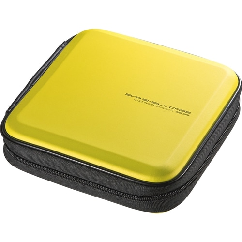 ブルーレイディスク対応セミハードケース（24枚収納・イエロー）