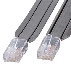 アンダーカーペットLANケーブル（5m・グレー）
