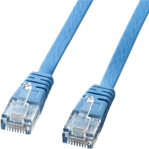 カテゴリ6フラットケーブル（7m・ライトブルー）