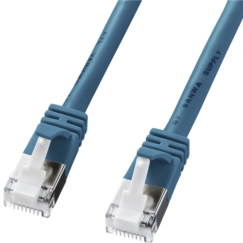 ツメ折れ防止カテゴリ5eSTP LANケーブル（2m・ライトブルー）